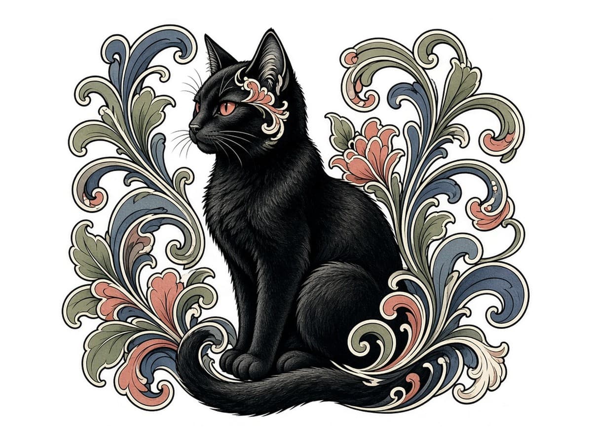 Black cat color reference